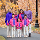 Lezli Levene Harvell (far left), Christopher Harvell (far right) and their five daughters